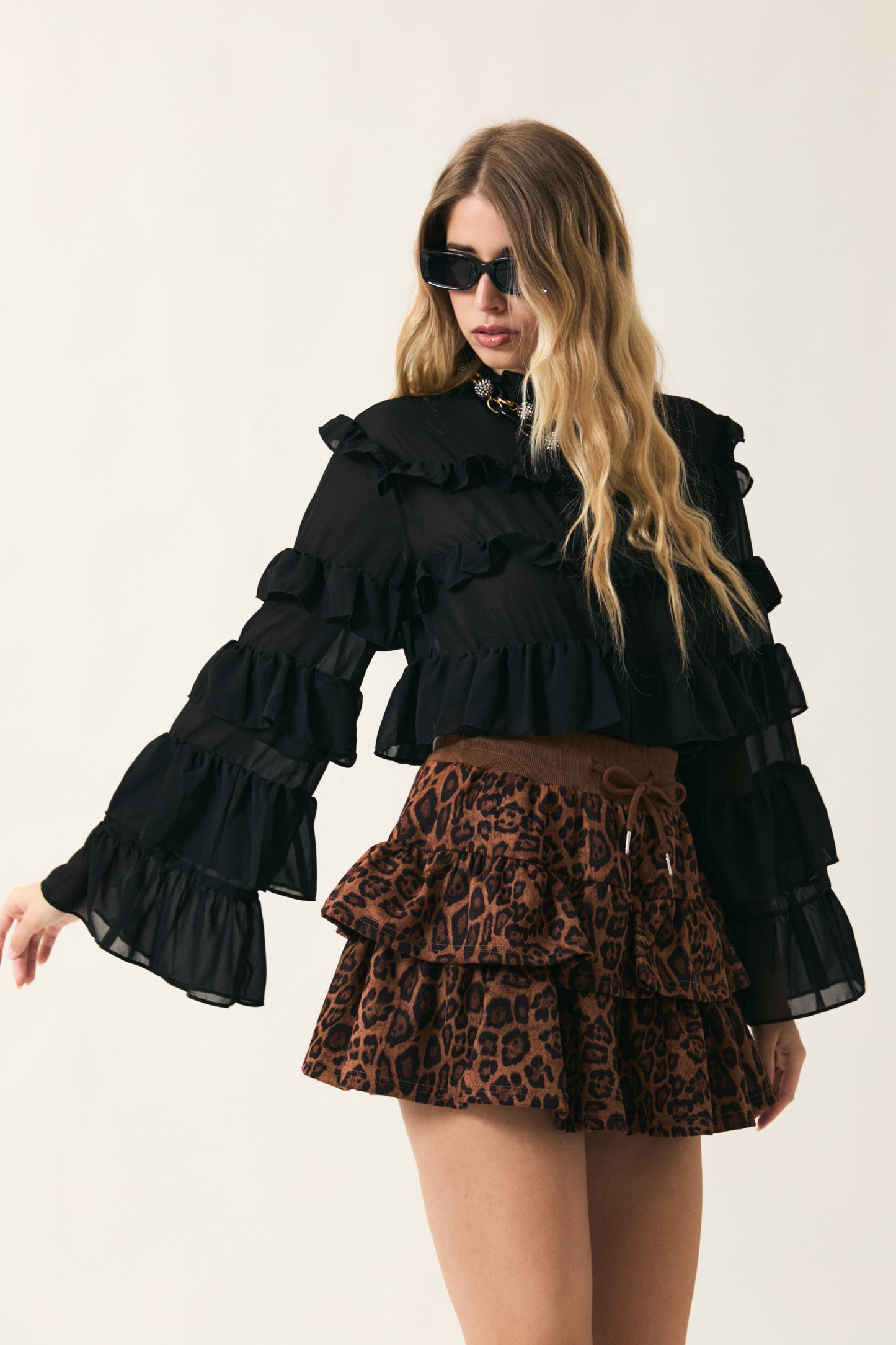 Blusa a balze