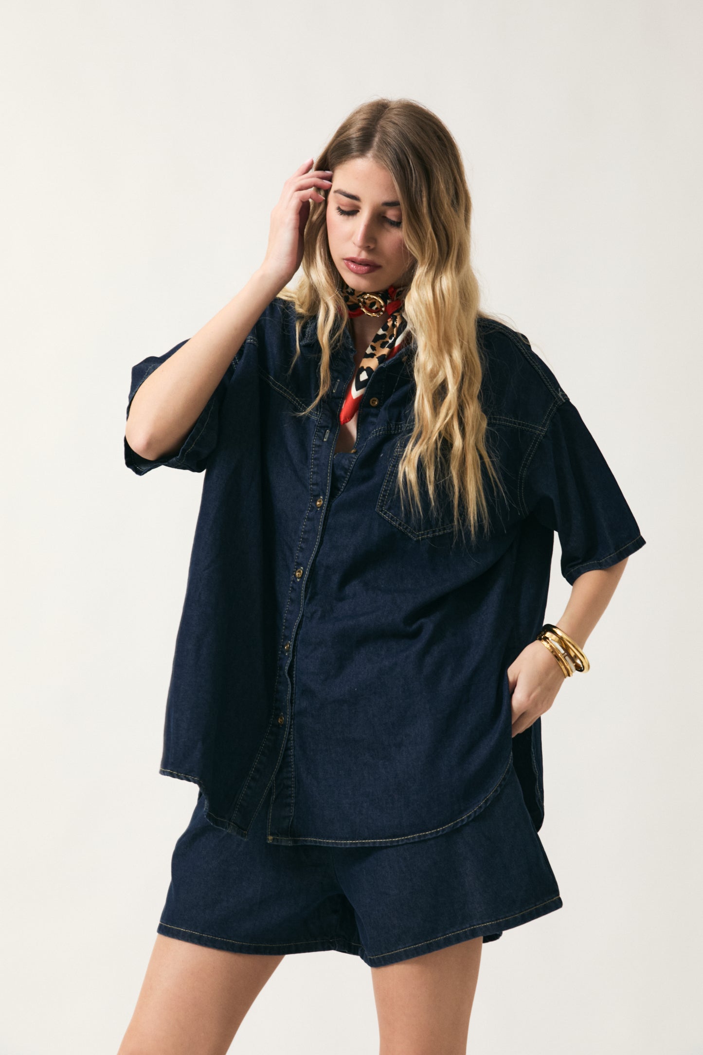 Completo denim leggero
